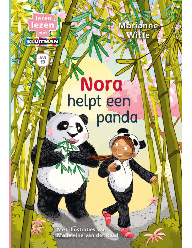 Nora helpt een panda
