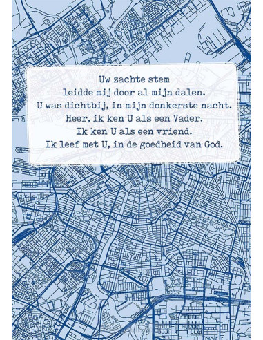 Wenskaart Uw zachte stem leidde mij