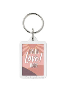 Sleutelhanger faith love hope