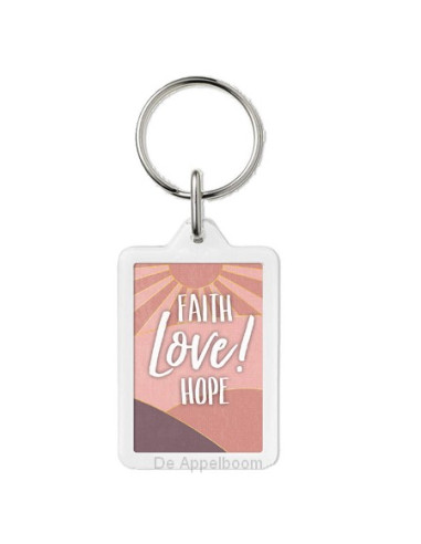 Sleutelhanger faith love hope
