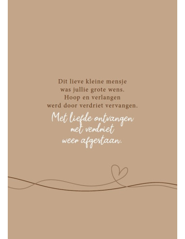Verlies kindje