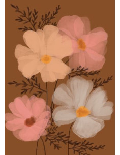 Poster A3 Bloemen (Blanco)