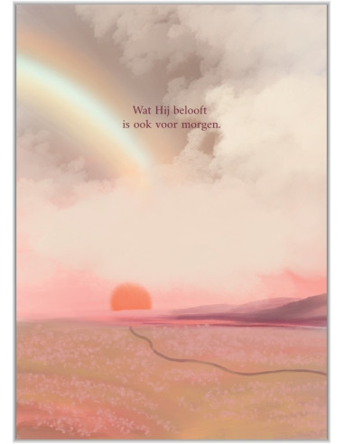 Poster A5 Wat Hij belooft is ook...