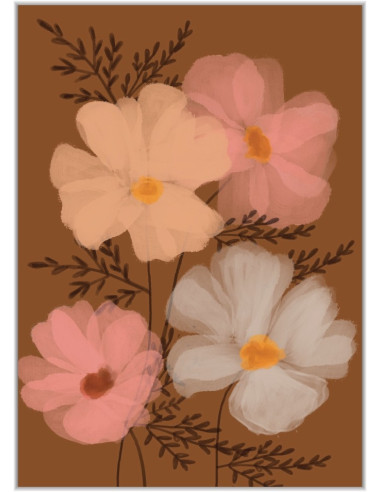 Poster A5 Bloem (Blanco)