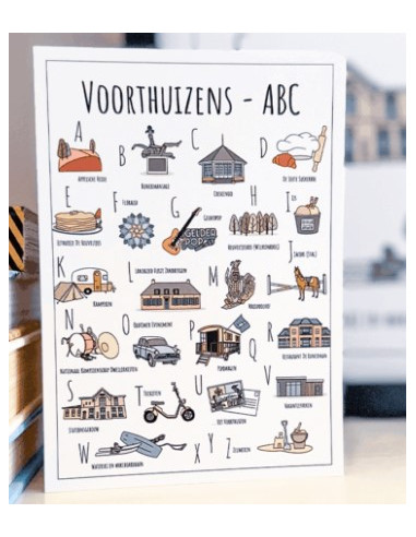 ABC ansichtkaart Voorthuizen-veluwe