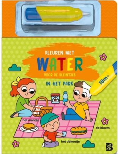 Kleuren met water voor de kleintjes: In