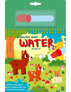 Kleuren met water: Bosdieren