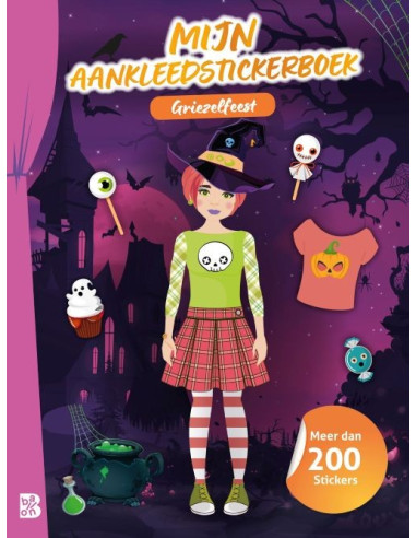 Mijn aankleedstickerboek: Griezelfeest