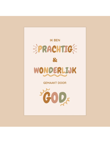Wonderlijk gemaakt A5 poster