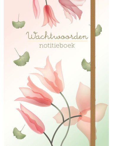 Wachtwoorden notitiebk - Transp Flowers