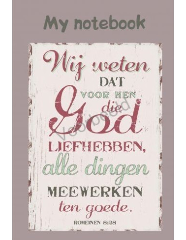 Notitieboek a6 Wij weten dat voor hen di