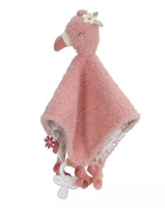 Knuffeldoek flamingo