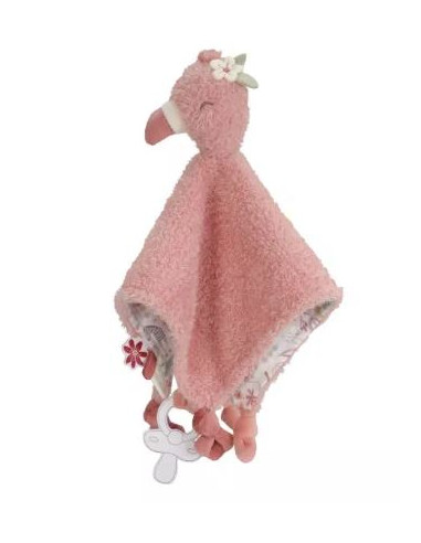Knuffeldoek flamingo