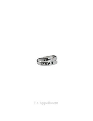 Ring Enough  zilver  one seize