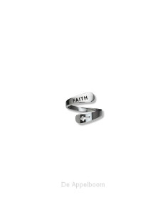 Ring Faith  zilver  one seize
