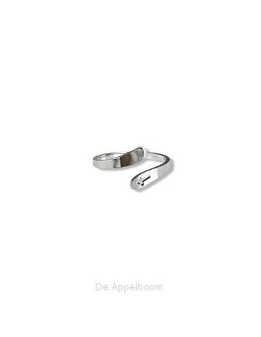 Ring kruisje  zilver  one seize