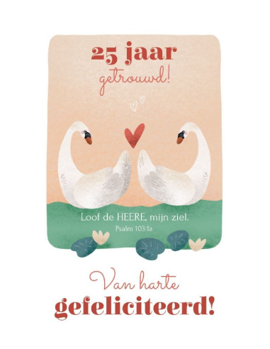 25 jaar getrouwd
