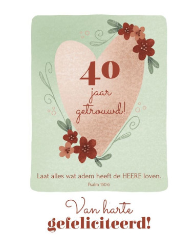 40 jaar getrouwd
