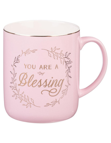 You Are A Blessing Pink Ceramic Coffee M