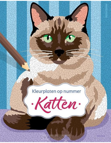 Katten - Kleurplaten op nummer