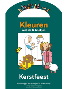 Kleurboek B-boekje kerstfeest
