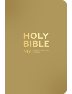 NIV Pocket Bible with Gold Zip