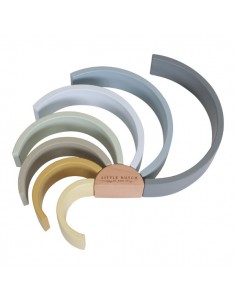 Houten regenboog blauw