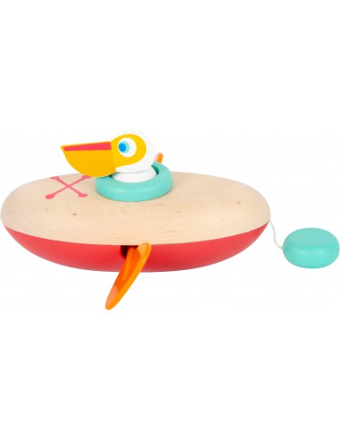 Water Toy Wind-Up Canoe Pelican