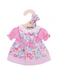 Pink Floral Dress - Small