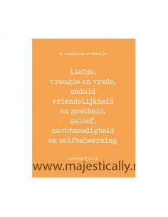 Kaart vrucht van de Geest