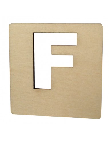 Houten Latletter F