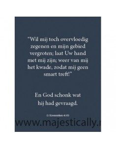 Kaart overvloedig zegenen