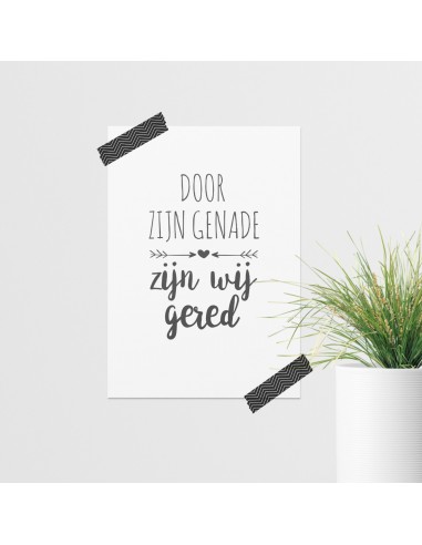 Door Zijn genade zijn wij gered