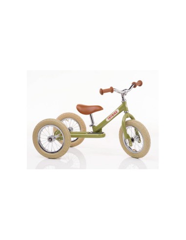 Trybike steel 2in1 groen vintage