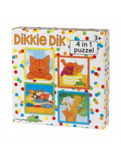 Dikkie Dik 4in1 puzzel wit...