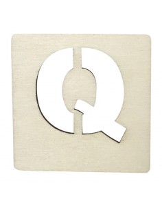 Houten Latletter Q