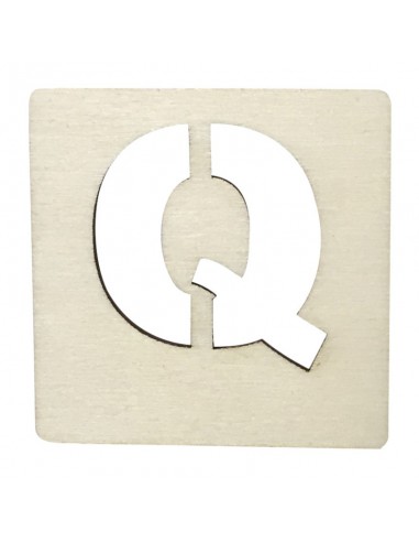 Houten Latletter Q