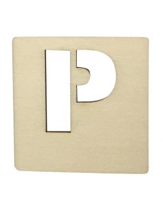 Houten Latletter P