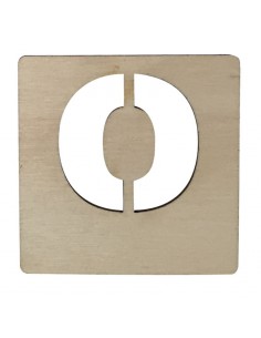 Houten Latletter O