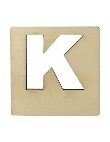 Houten Latletter K