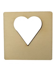 Houten Latletter Hart
