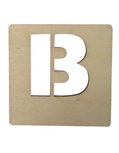 Houten Latletter B