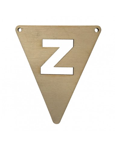 Houten Vlagletter Z