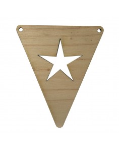 Houten Vlagletter Ster