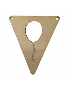 Houten Vlagletter Ballon