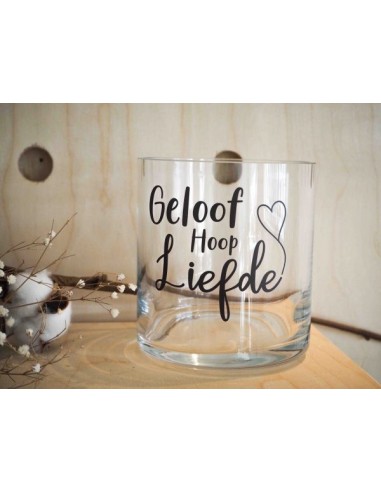 Cilinder Vaas S: Geloof, Hoop, Liefde -