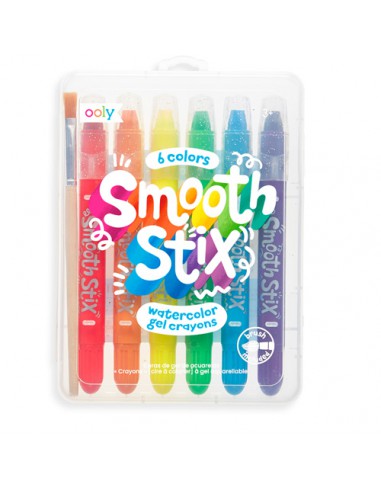 Smooth Stix Watercolor Gel Crayon & Brus