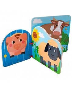 Houten boek Boerderij