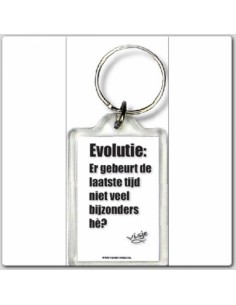 Sleutelhanger evolutie er...