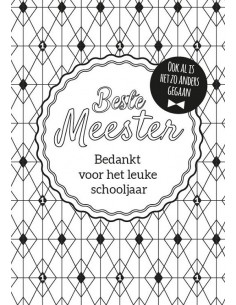 Kleurkaart Bedankt meester